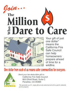 California Fire Safe Council Donation Form