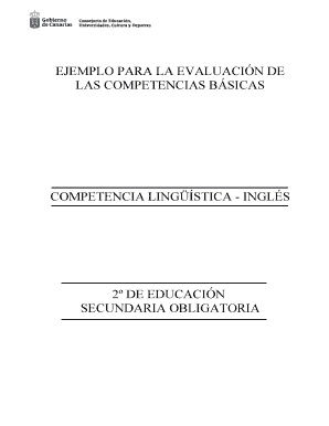 Prueba de comprensión auditiva para la competencia lingüística en inglés