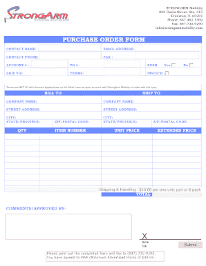 Purchase Order Form