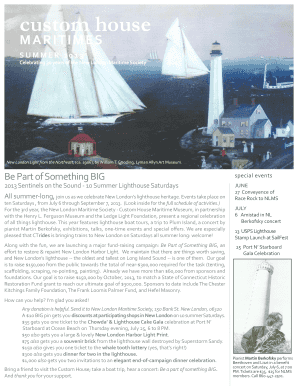 New London Maritime Society Fundraising Brochure