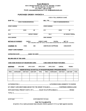 Purchase Order Invoice