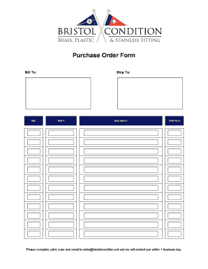 Purchase Order Form