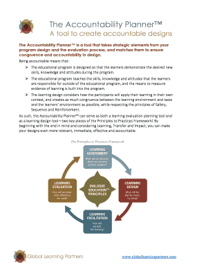 Accountability Planner Template