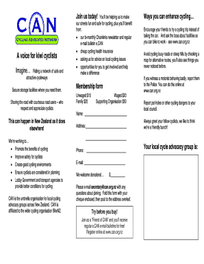 Cycling Advocates Network Membership Form