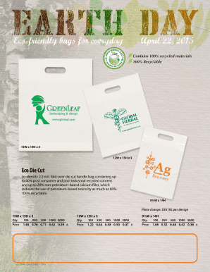Eco-Friendly Bag Order Form