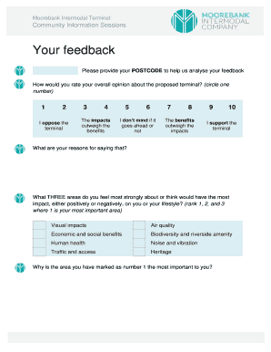 Moorebank Intermodal Terminal Feedback Form