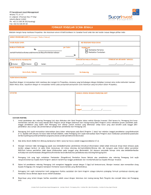 Indonesian Regular Investment Purchase Form