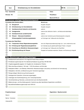 Entwässerung von Grundstücken