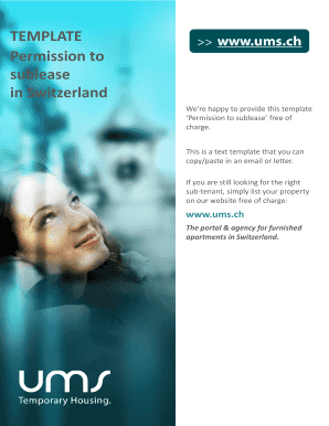 Permission to Sublease Agreement