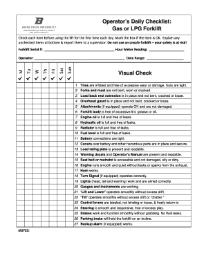 Lpg Checklist Fill Online Printable Fillable Blank Pdffiller