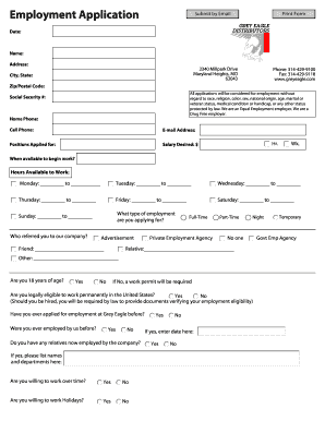Employment Application Form