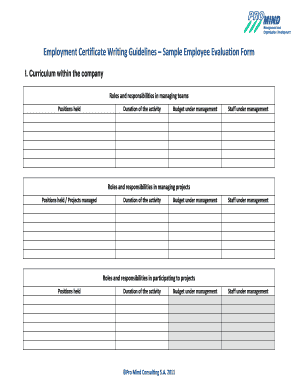 Employee Evaluation Form