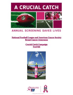 NFL Crucial Catch Breast Cancer Awareness Toolkit