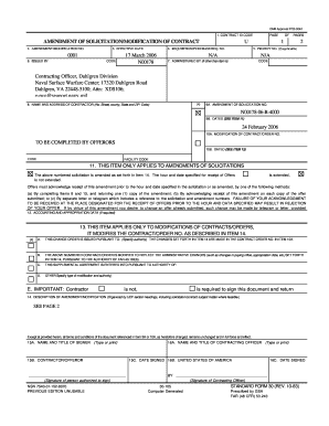 Amendment of Solicitation/Modification of Contract