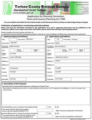 UK Planning Permission Application