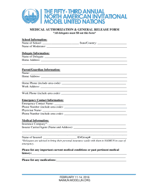 Caregiver liability waiver form - MEDICAL AUTHORIZATION GENERAL RELEASE FORM All - naimun modelun