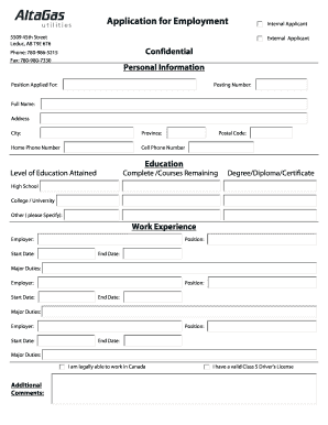 Employment Application Form