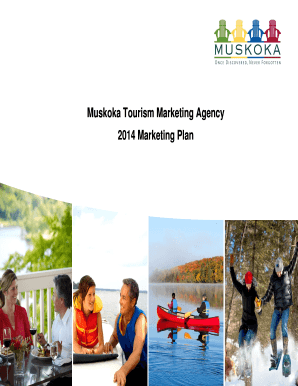 Marketing plan outline - Muskoka Tourism Marketing Agency 2014 Marketing Plan - discovermuskoka