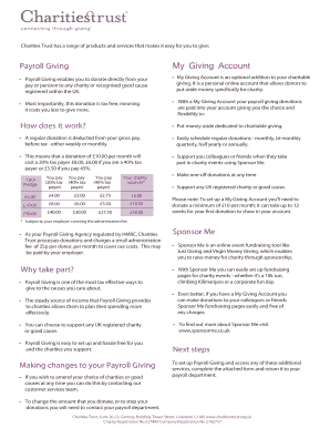 UK Payroll Giving Registration Form