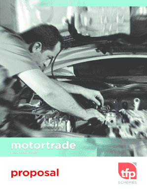 Motor Trade Insurance Proposal