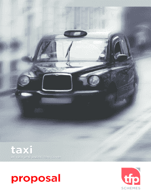 UK Taxi Insurance Proposal Form