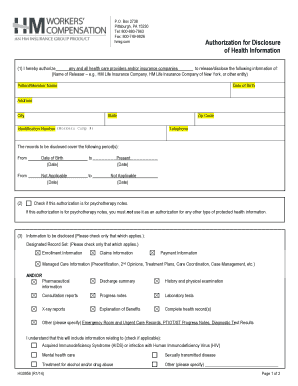 Authorization for Disclosure of Health Information