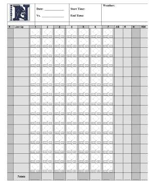 Oklahoma driving test score sheet - Norcross Blue Devils Baseball Scorecard - norcrossbluedevils