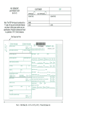 Vermont Newborn Screening Form