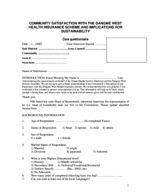 Community Satisfaction Survey