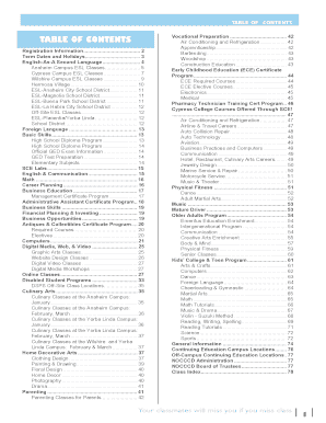 View schedule PDF - SCE Class Schedule - School of Continuing ... - schedule sce cc ca