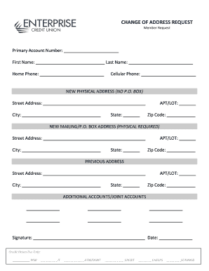 Change of Address Request
