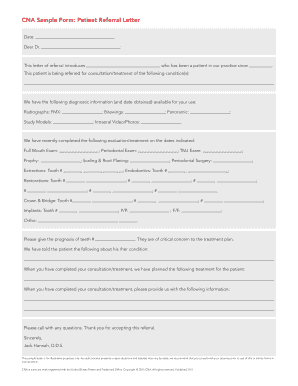 Patient Referral Letter
