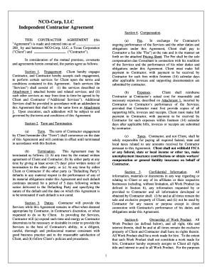 Independent Contractor Agreement