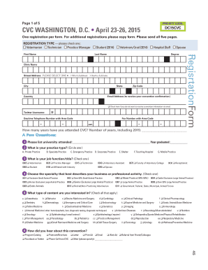 CVC Washington DC Registration Form