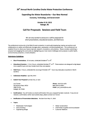 Jury humboldt courts ca gov - Call for Proposals: Sessions and Field Tours - Department of Soil ... - soil ncsu