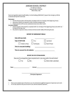 Emergency Drill Fact Sheet