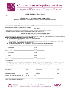 Release of Information Form