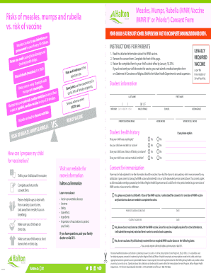 MMR Vaccine Consent Form