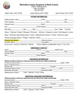 Patient Intake Form
