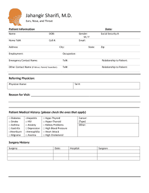 Patient Intake Form