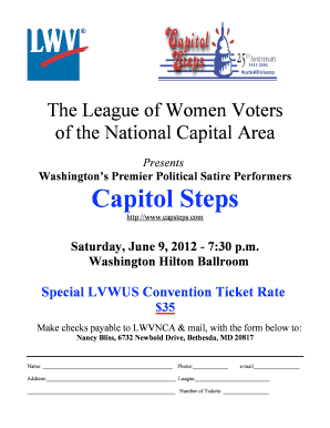 Capitol Steps flyer - League of Women Voters of the District of ... - lwvdc