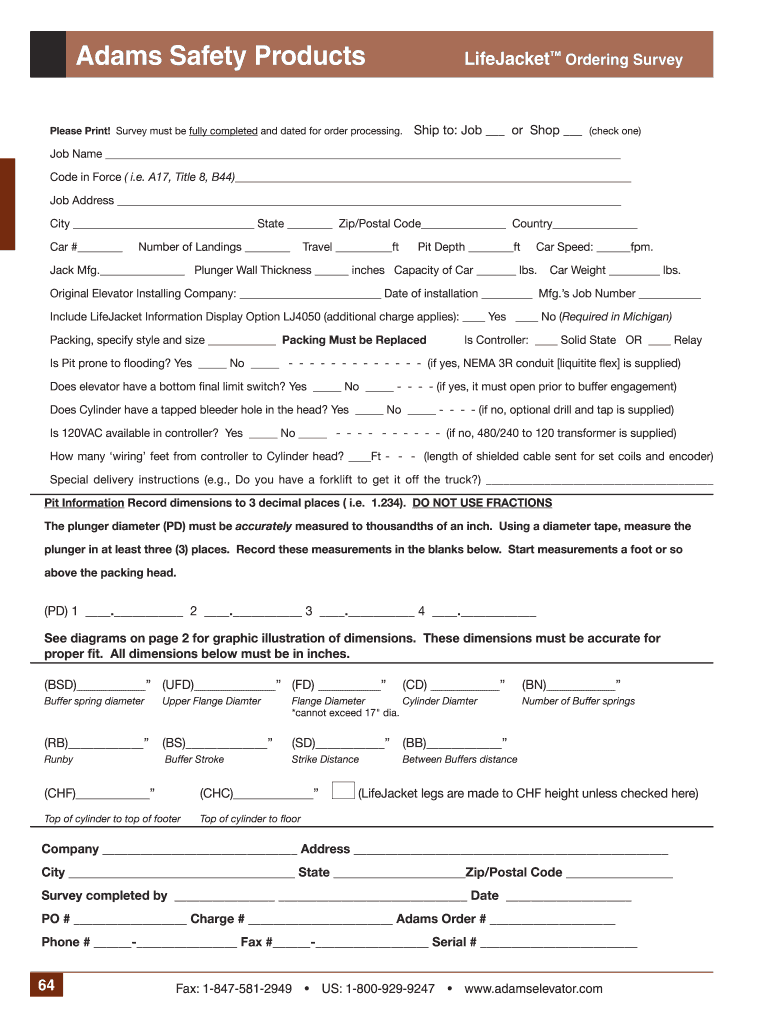 safety lifejacket survey Preview on Page 1