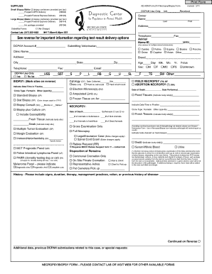 Necropsy/Biopsy Form