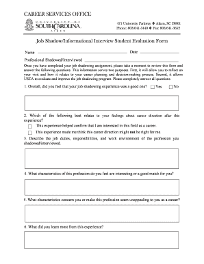 CAREER SERVICES OFFICE Job ShadowInformational Interview - dotcms usca