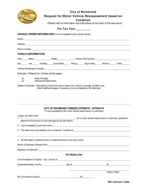 Virginia Motor Vehicle Reassessment Request