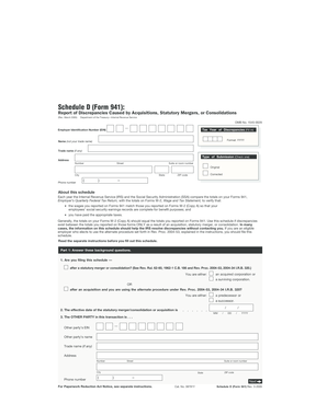 Schedule D Form 941