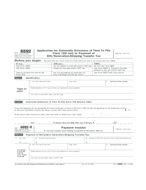 IRS Form 8892