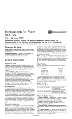 Form 941-SS Instructions