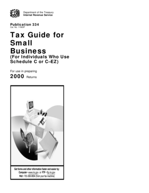 IRS Small Business Tax Guide 2000