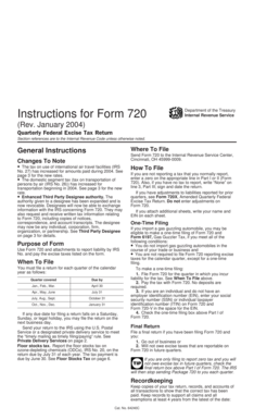 Form 720 Instructions